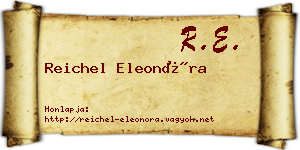 Reichel Eleonóra névjegykártya