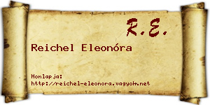 Reichel Eleonóra névjegykártya